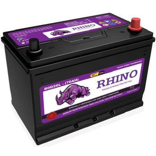 Rhino 55D23L 12V-60AH
