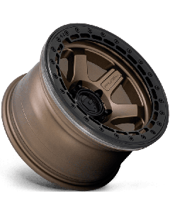Fuel D124 Block Beadlock 17X9 6X139.7 Bronze With Matte Black Ring