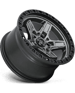 Fuel D698 Kicker 17X9 6X114.3 Anthracite Center W/ Black Lip