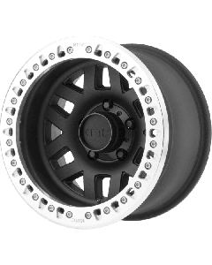KMC Wheels KM229 Machete Crawl 17X9 5X127 Satin Black With Machined Ring