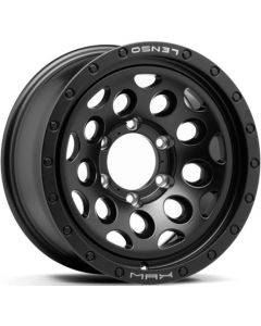 Lenso Max-9 "MX9" 16X8.5 6X139.7 Matte Black Plus Laser Text