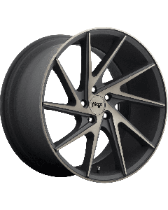 Niche M163 Invert 20X9 5X120 Black Machined With Dark Tint