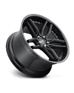 Niche M194 Methos 19X8.5 5X112 Satin Black With Gloss Black Lip