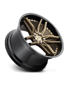 Niche M195 Methos 19X8.5 5X112 Matte Bronze With Black Bead Ring
