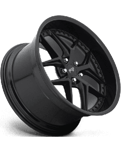 Niche M226 Vice 20X9 5X114.3 Satin Black With Gloss Black Lip