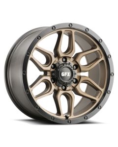 G-FX TR-18 17X8.5 6X139.7 Bronze With Matte Black Lip