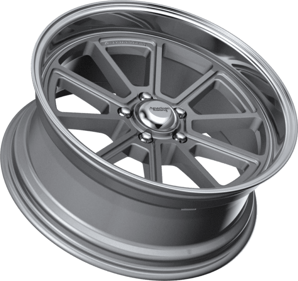American Racing VN510 Draft 18X10 5X114.3 Vintage Silver Diamond Cut Lip