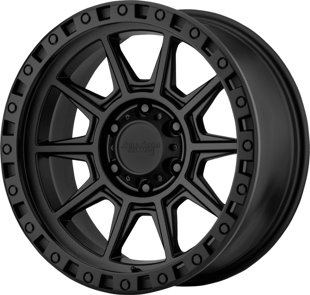 American Racing AX202 18X9 8X170 Cast Iron Black