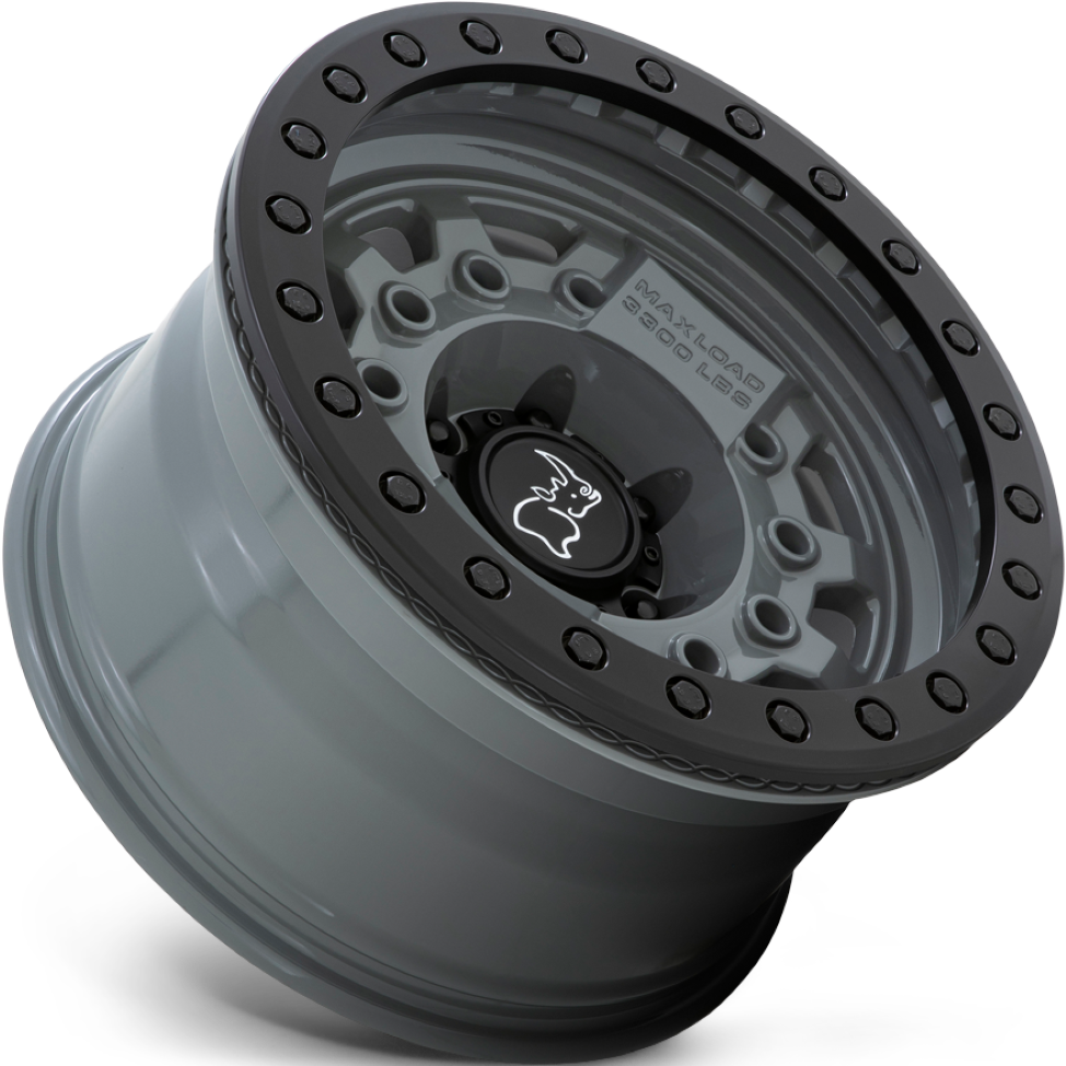 Black Rhino Avenger 17X8.5 6X139.7 Battleship Gray W/ Black Hardware