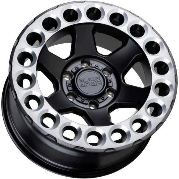 Black Rhino Odessa 17X9.5 5X127 Matte Black W/Machined Tinted Lip & Milled Rings