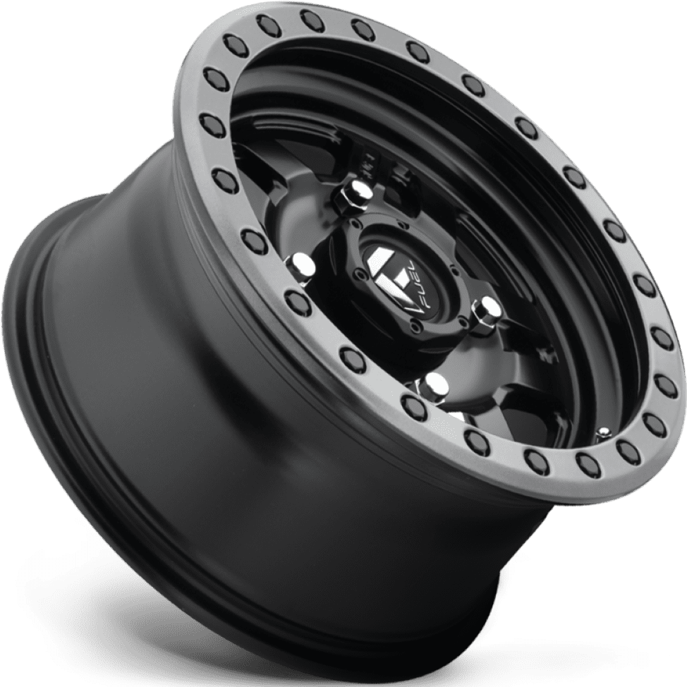Fuel D557 Anza UTV 15X7 4X137 Matte Black W/Anthracite Ring