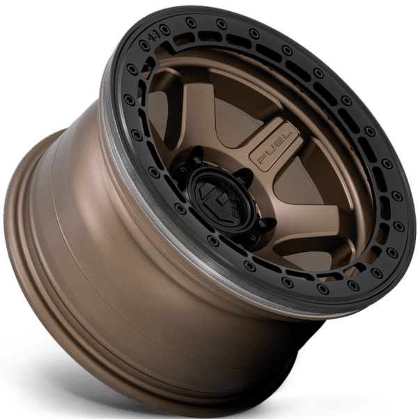 Fuel D124 Block Beadlock 17X9 6X139.7 Bronze With Matte Black Ring