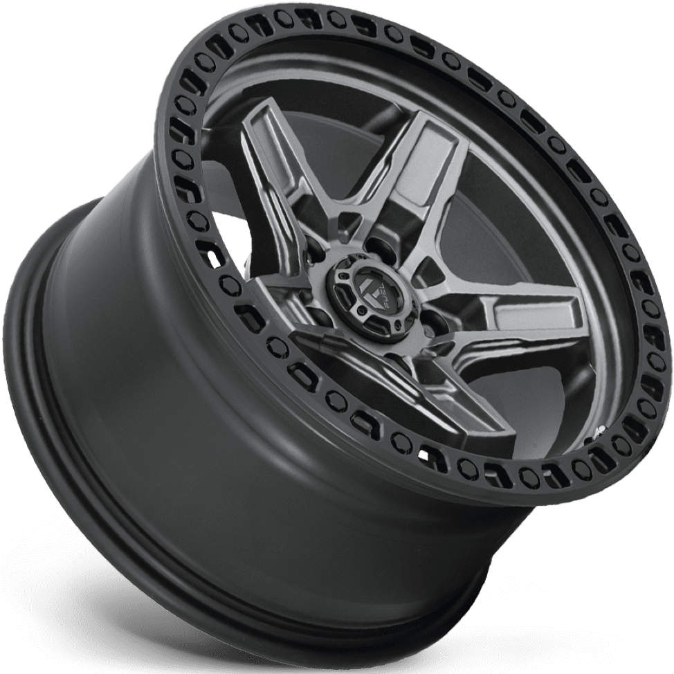 Fuel D698 Kicker 17X9 5X127 Matte Athracite With Black Lip