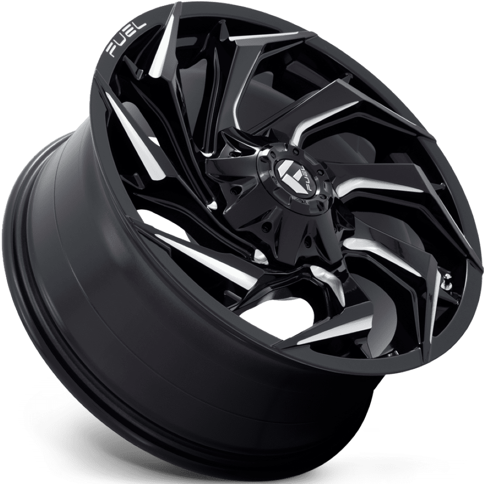 Fuel D753 Reaction 20X9 6X135 / 6X139.7 Gloss Black & Milled