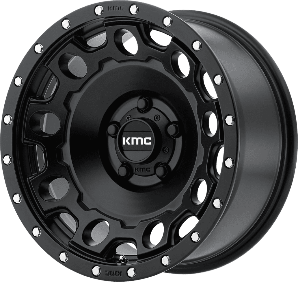 KMC Wheels KM529 Holeshot 17X9 5X127 Satin Black