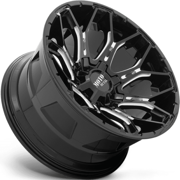 Moto Metal MO808 Sniper 20X10 5X127 / 5X139.7 Gloss Black Milled