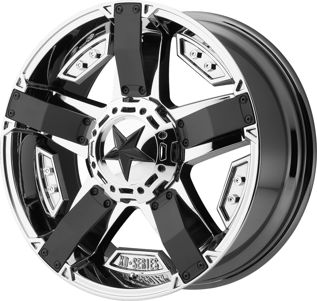 XD WHEELS XD811 Rockstar II 17X9 8X170 PVD With Matte Black Accents