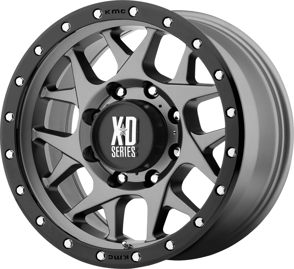 XD Wheels XD127 Bully 17X9 5X127 Matte Gray Black Ring