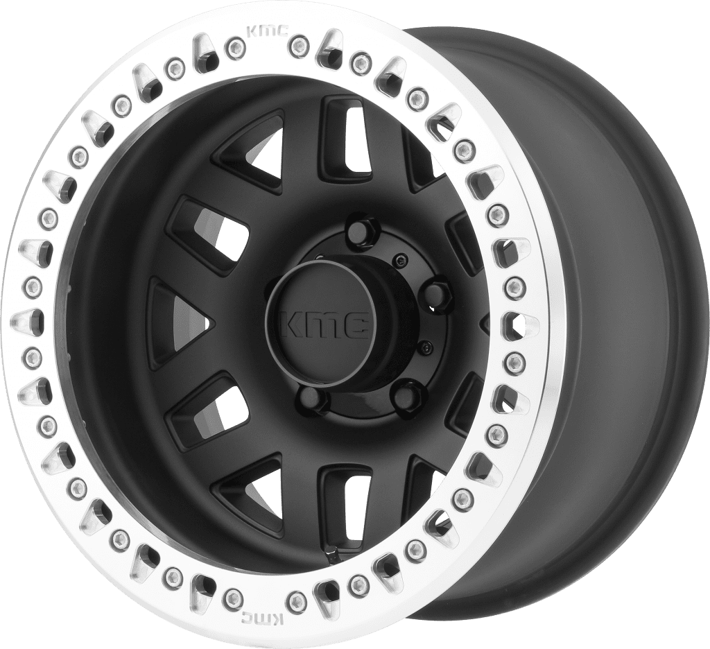 XD Wheels XD229 Machete Crawl 17X9 6X139.7 Satin Black With Machined Ring