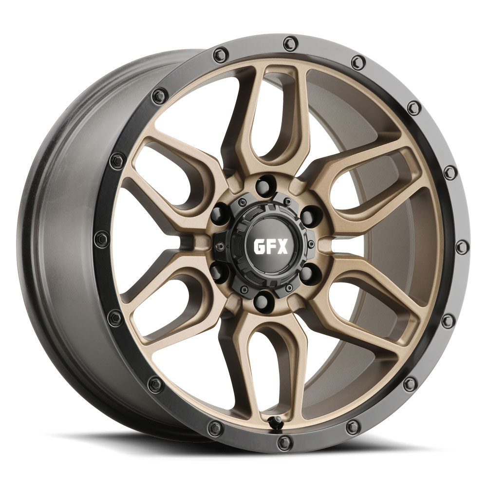 G-FX TR-18 17X8.5 6X139.7 Bronze With Matte Black Lip