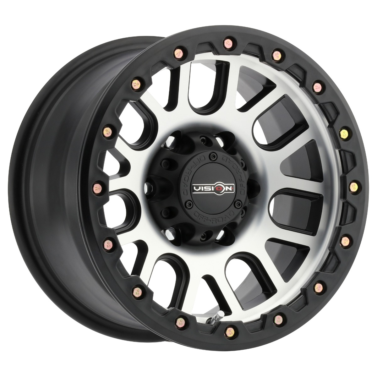 Vision Nemesis 18X9 6X139.7 Matte Black Machined Face