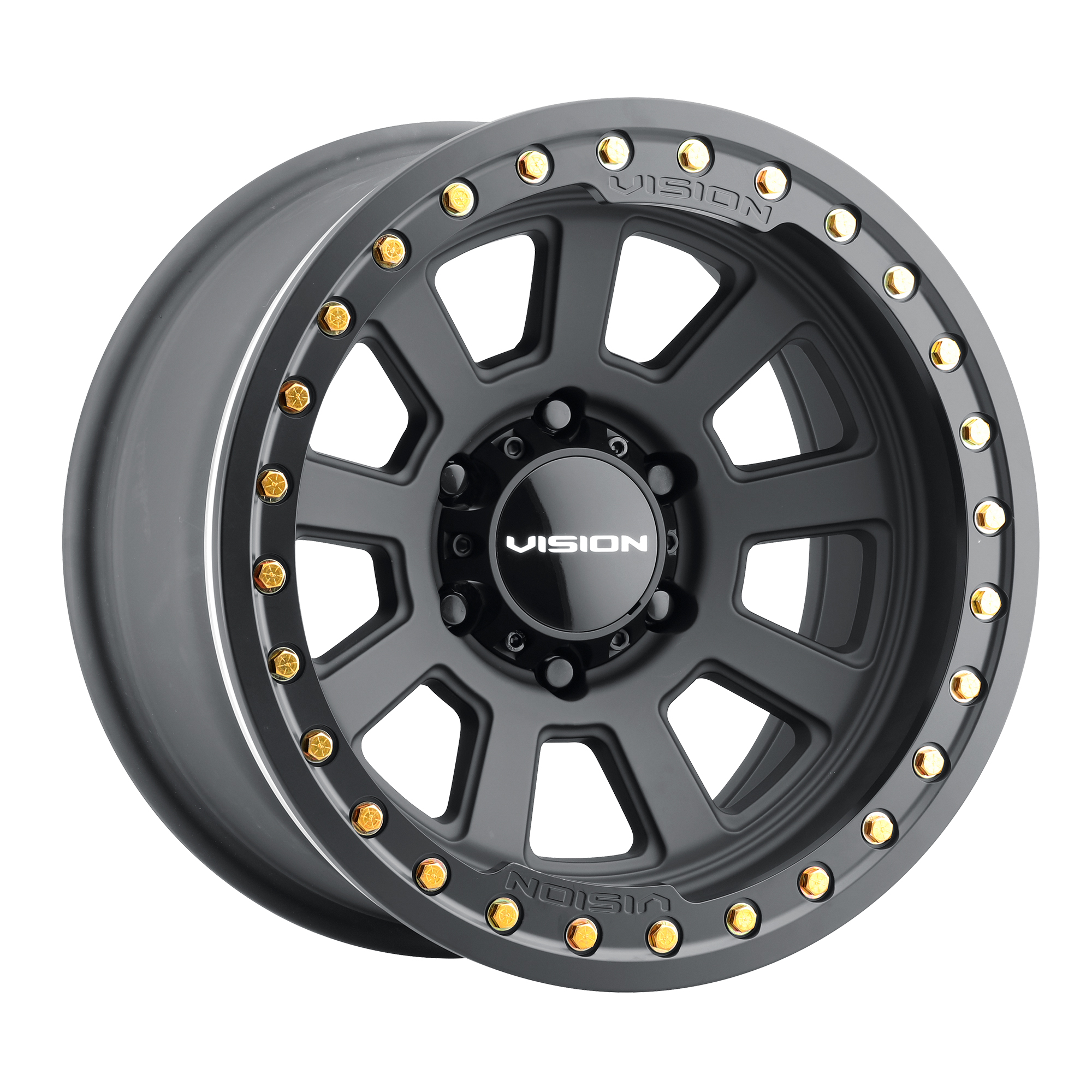 Vision Ojos Beadlock 17X9 6X139.7 Satin Black