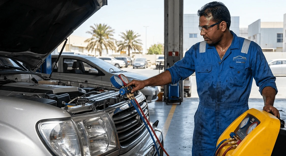 AC Gas Top-Up in Abu Dhabi Summer 2026 – Cost Guide & Why It Matters