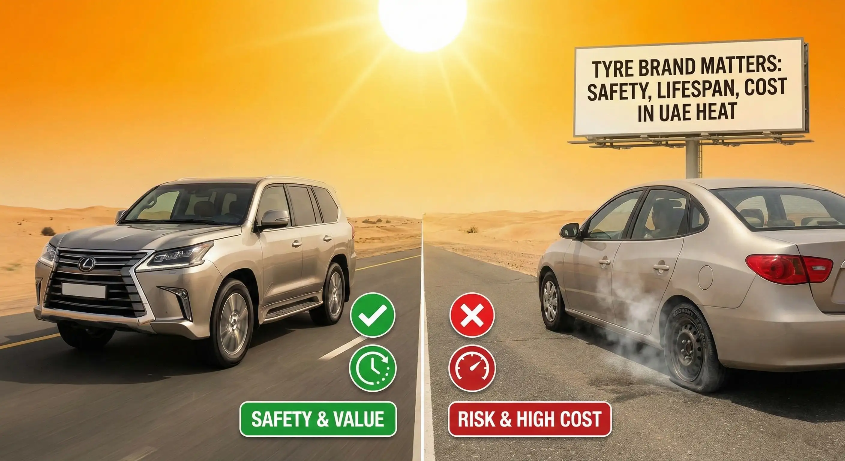 Why Tyre Brand Choice Directly Impacts Safety, Lifespan, And Cost In UAE Conditions