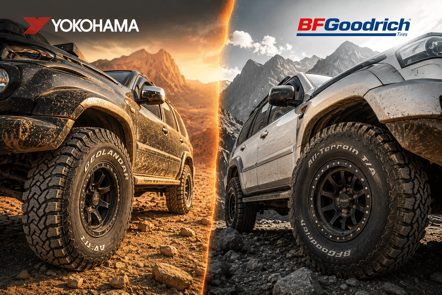 Best Off-Road Tyres UAE: Yokohama Geolandar AT Vs BFGoodrich KO2